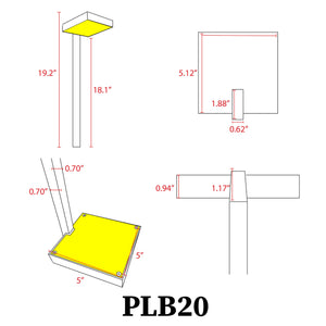 Modern LED Brass Path Light