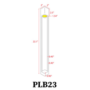 Modern Brass Low Voltage Path Light