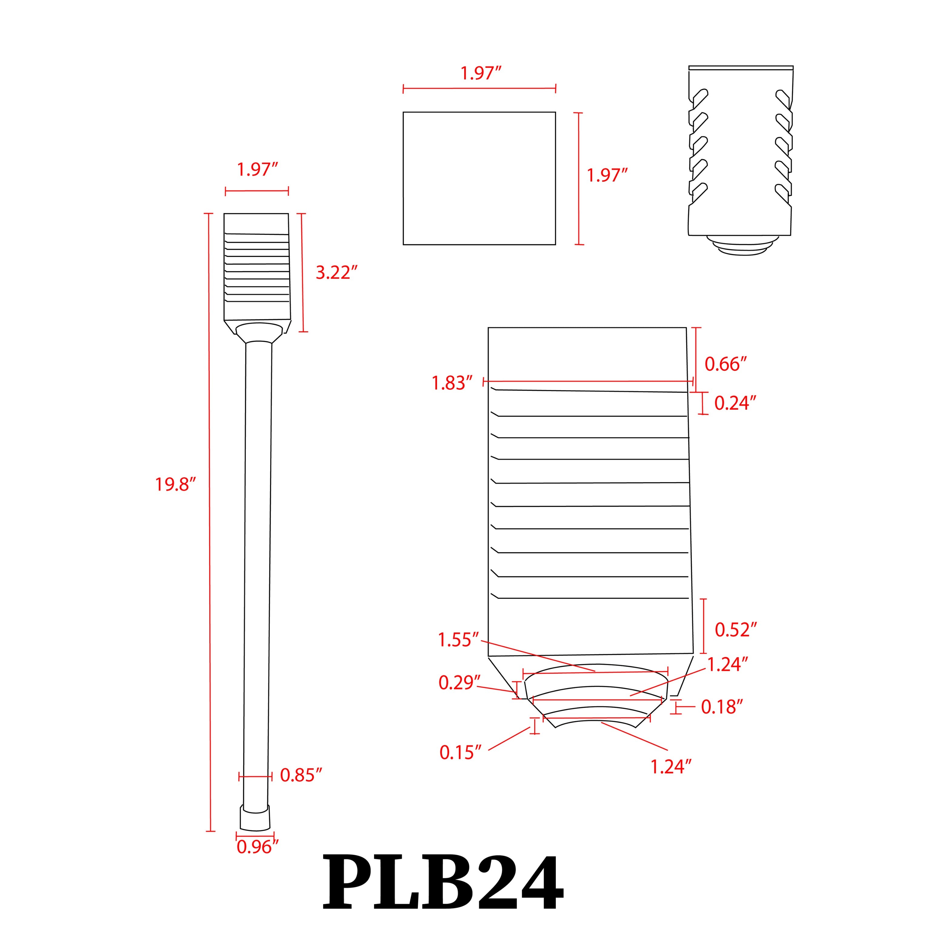 Modern Brass Low Voltage Path Light