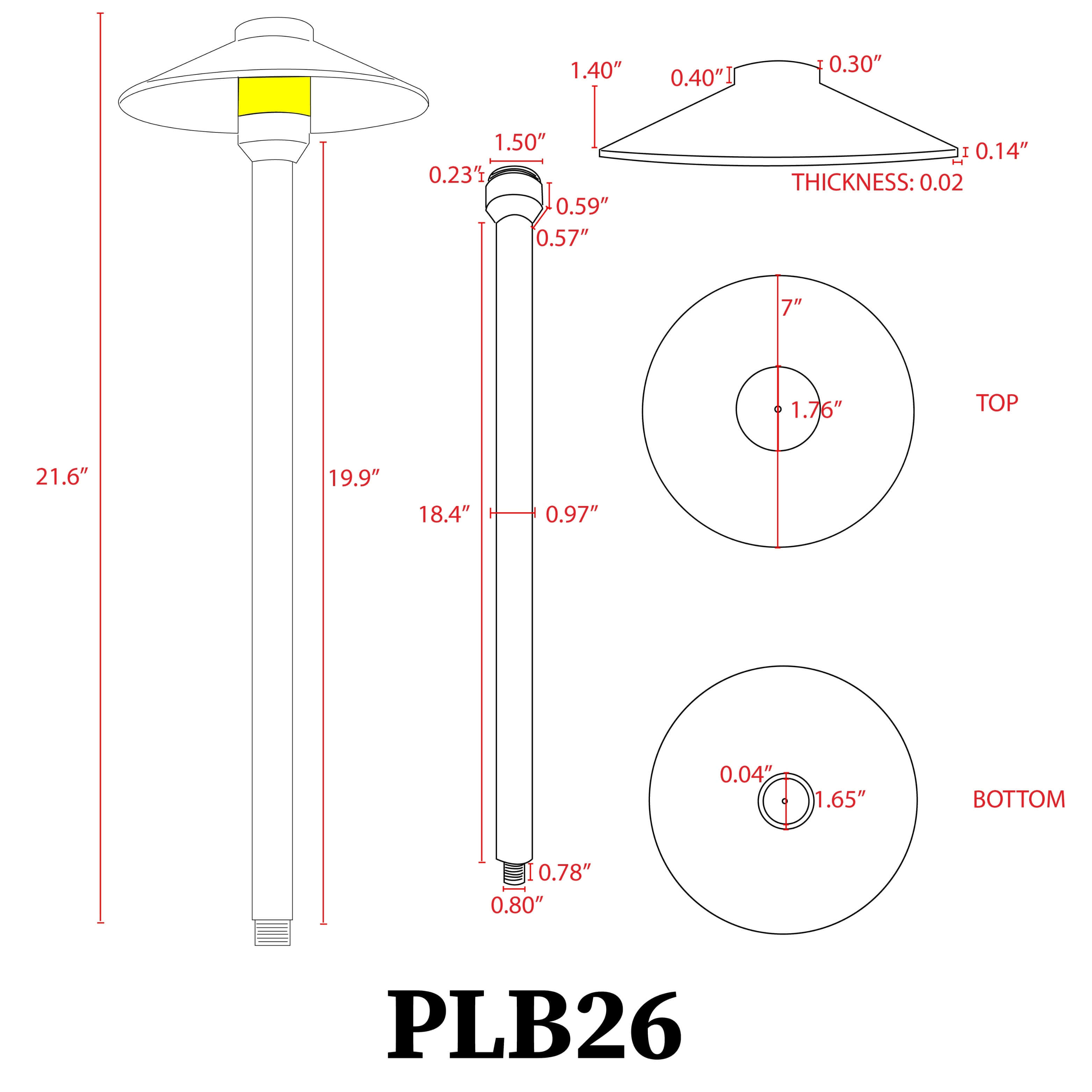 Low Voltage Brass Path Light