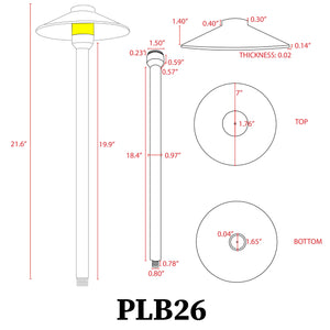 Low Voltage Brass Path Light
