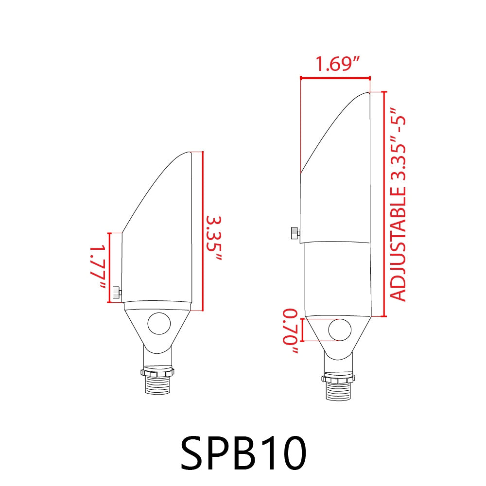SPB10 Spot Light 8W Low Voltage Small Directional Bullet Light Outdoor Landscape