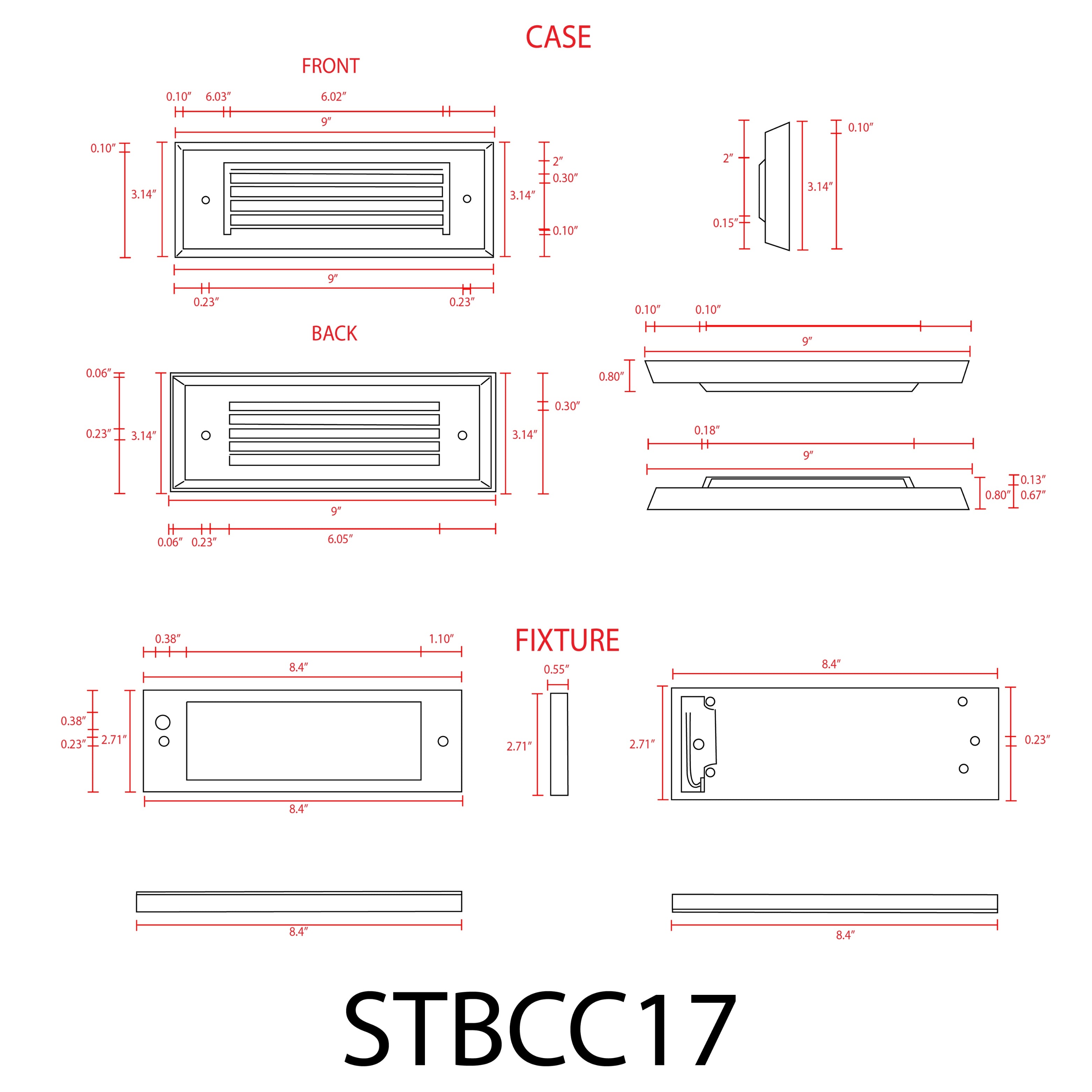 STBCC17-3CCT Brass Step Light