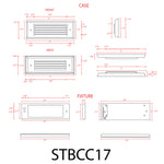 Load image into Gallery viewer, STBCC17-3CCT Brass Step Light
