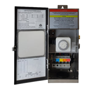 TSRPT300 300W Multi Tap Low Voltage Transformer with Photocell and Manual Dial Timer IP65 Waterproof