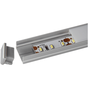 AP46M Rectangular Rail Aluminum Channel 10 Pack LED Strip Light Cover End Caps.