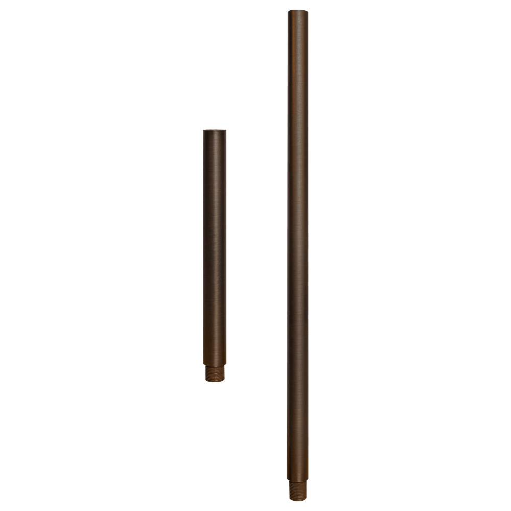 BPE - Brass Post Extension 12" or 24" for Brass Path/Spot Light Fixtures - Kings Outdoor Lighting