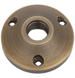 Load image into Gallery viewer, BP1 Brass Surface Mount Round Bracket for Landscape Lighting Fixture.
