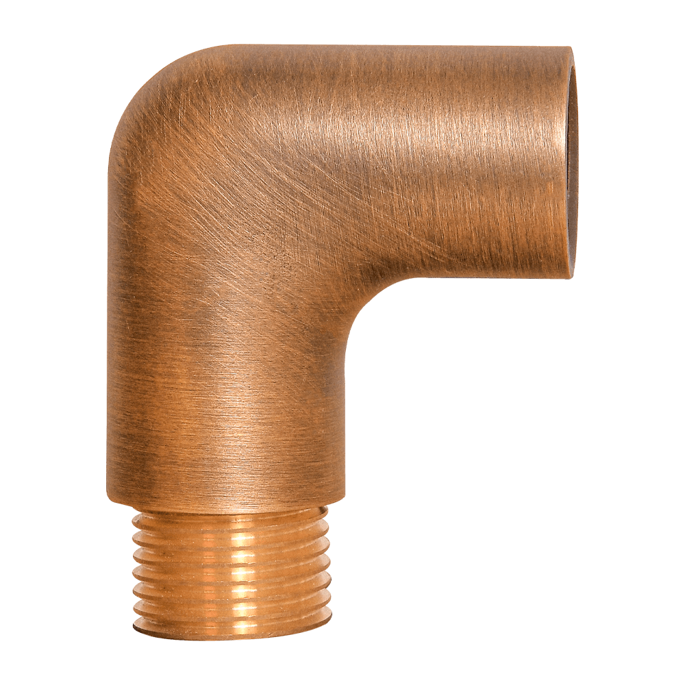 BRL2 - Brass 90° Coupling Accessory for Post/Path Light Fixtures - Kings Outdoor Lighting