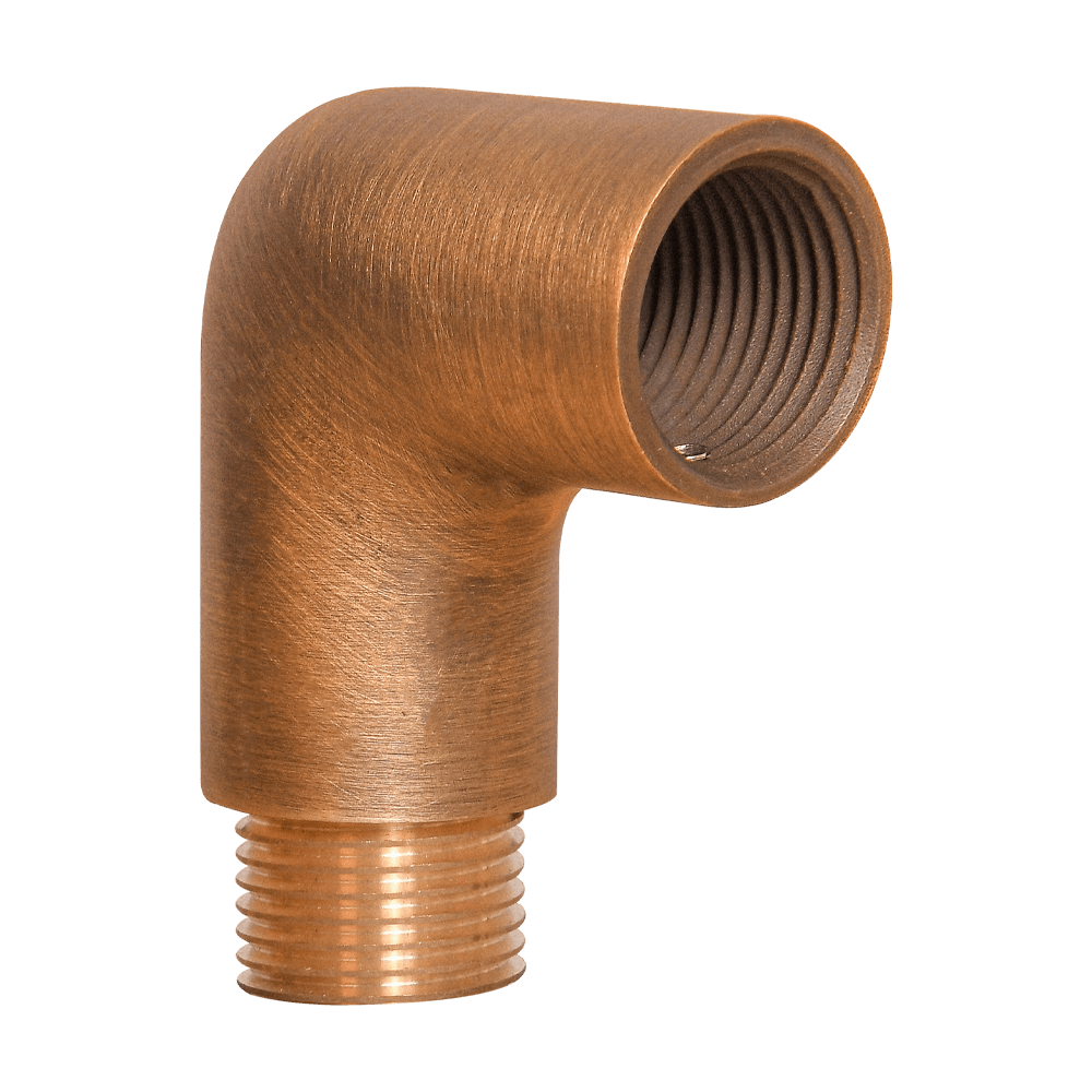 BRL2 - Brass 90° Coupling Accessory for Post/Path Light Fixtures - Kings Outdoor Lighting