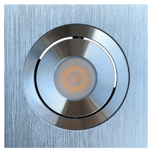 CB06 Dimmable Recessed Square Cast Aluminum LED Puck Light Cabinet Downlighting.