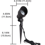 Load image into Gallery viewer, CD45 Black LED Directional Uplight Outdoor Monopoint Lighting fixtures.
