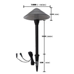 Load image into Gallery viewer, CD65 3W 12V Mushroom LED Path Light Beaded Swivel Hat Landscape Fixture.
