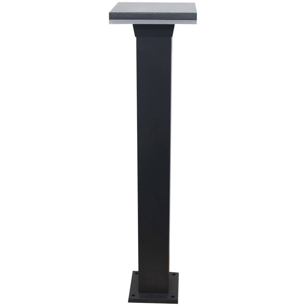 CDPA63 12W Bollard Pathway Lighting LED Square Top Modern Low Voltage.
