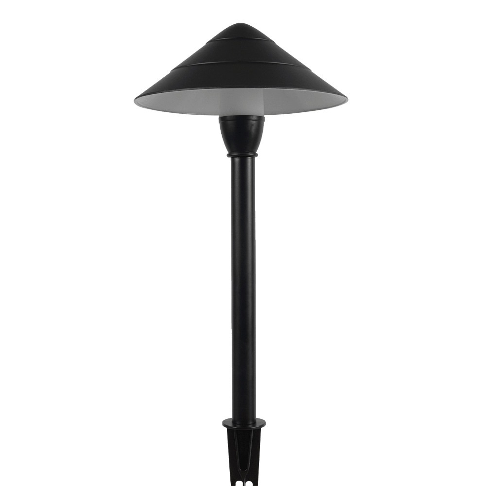 CDPA65 3W 12V Mushroom LED Path Light Beaded Swivel Hat Landscape Fixture - Kings Outdoor Lighting