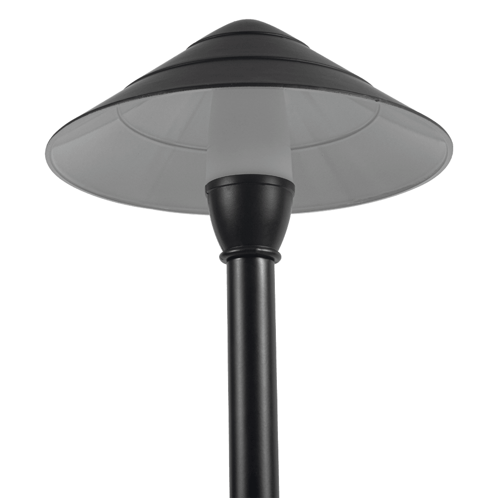 CDPA65 3W 12V Mushroom LED Path Light Beaded Swivel Hat Landscape Fixture - Kings Outdoor Lighting