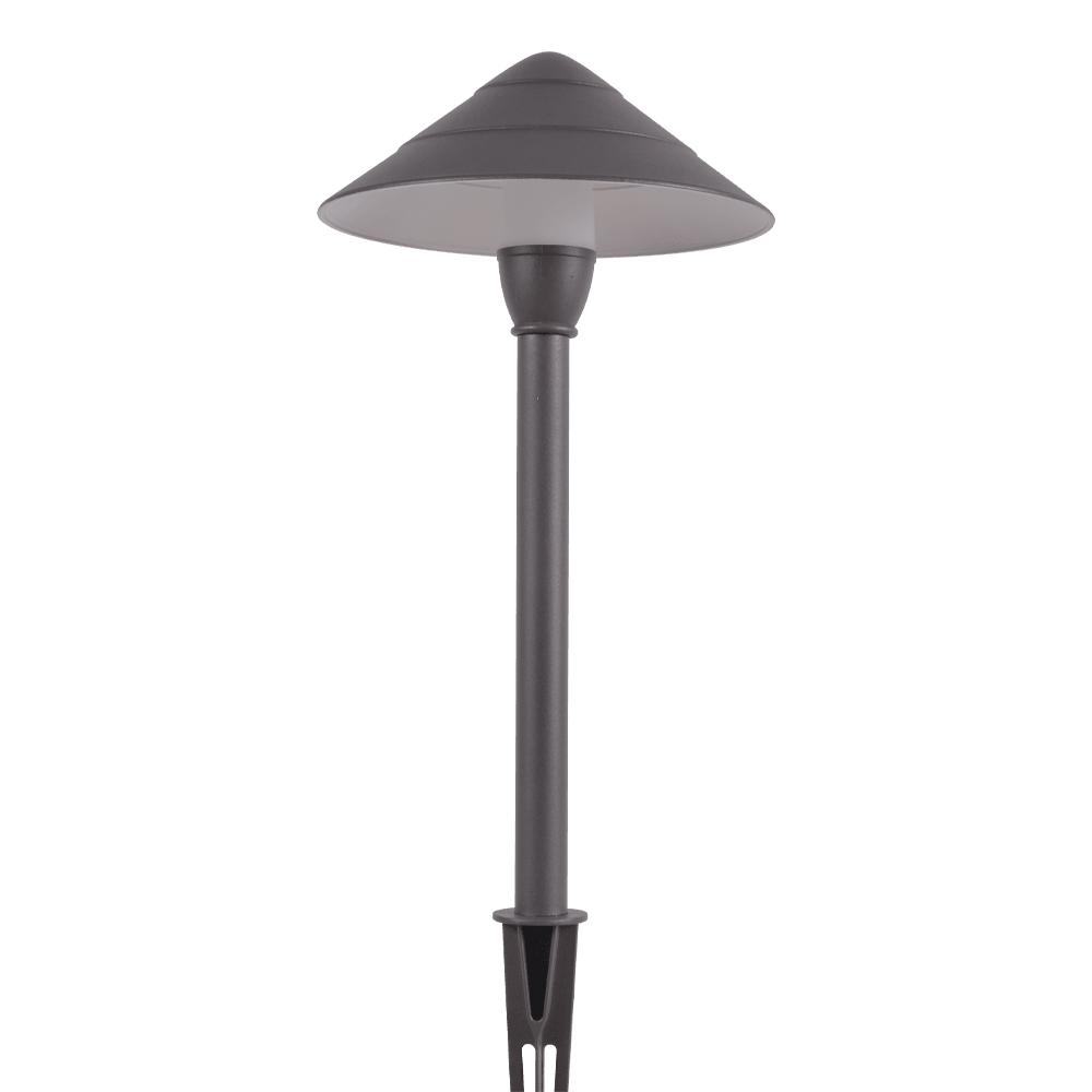 CDPA65 3W 12V Mushroom LED Path Light Beaded Swivel Hat Landscape Fixture - Kings Outdoor Lighting