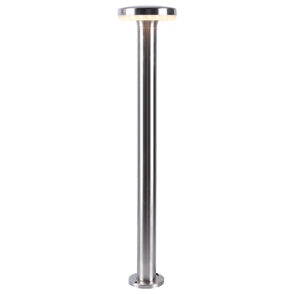 CDPS72 7W Stainless Steel Bollard Pathway Lighting LED Circle Top Modern Low Voltage - Kings Outdoor Lighting