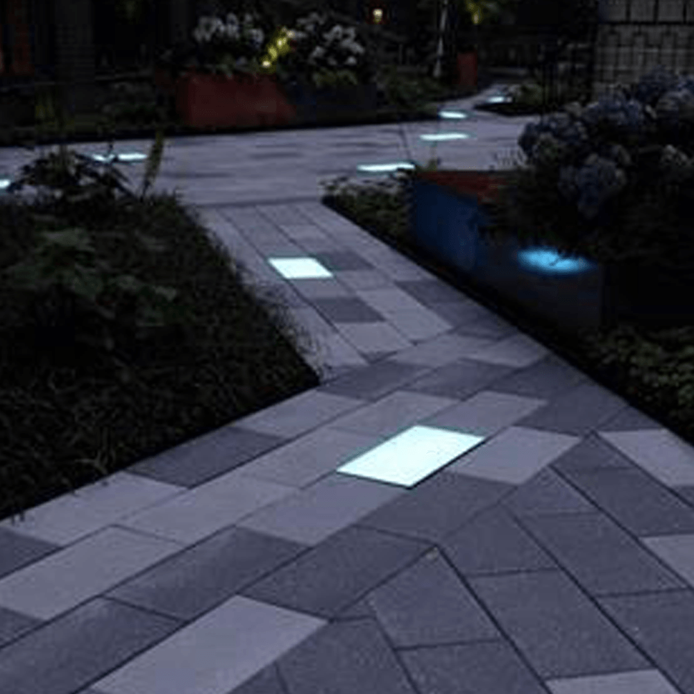 CRG31 Low Voltage In Ground RGBW or WW LED Brick Paver Light Rectangle IP67 Waterproof.