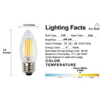 Load image into Gallery viewer, E26 4W LED Filament Edison Bulbs Dimmable Energy Saving Waterproof Light.

