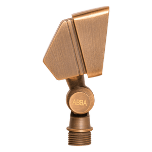 FPB01 Brass Rectangular LED Directional Flood Light Adjustable Lighting - Kings Outdoor Lighting