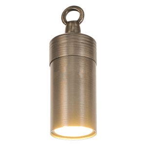 HLB01 12V LED Low Voltage Brass Cylinder Pendant Light Hanging Downlight Fixture - Kings Outdoor Lighting