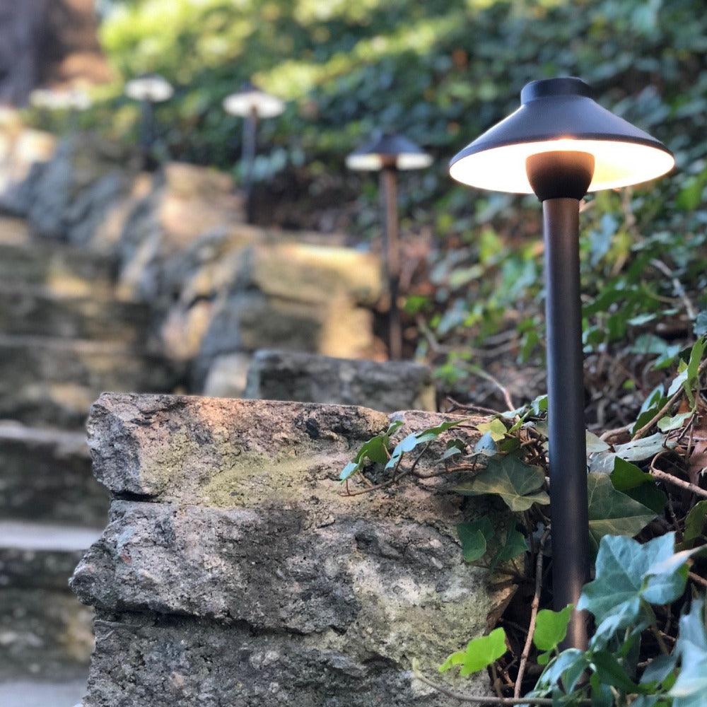 Outdoor Garden Lights Installation | Low Voltage Heavy Duty Cast Brass Outdoor LED Path Light.