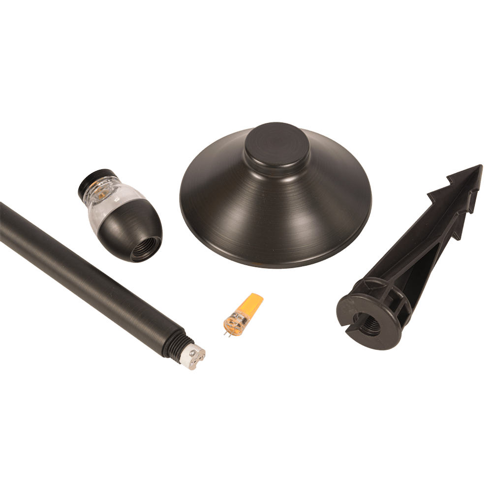 PLB02 Outdoor Garden Path Light | Low Voltage Heavy Duty Cast Brass Outdoor LED Path Light - Kings Outdoor Lighting