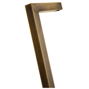 PLB10 LED Brass L-Shaped Low Voltage Landscape Lighting Path Light.