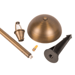 Load image into Gallery viewer, PLB08 Brass LED Globe Low Voltage Pathway Outdoor Landscape Lighting Fixture - Kings Outdoor Lighting
