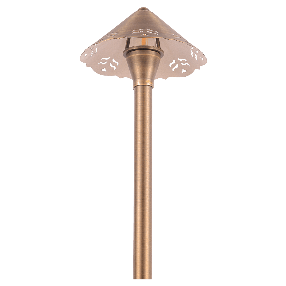 PLB12 Brass LED Low Voltage Pathway Outdoor Lighting Landscape Fixture - Kings Outdoor Lighting