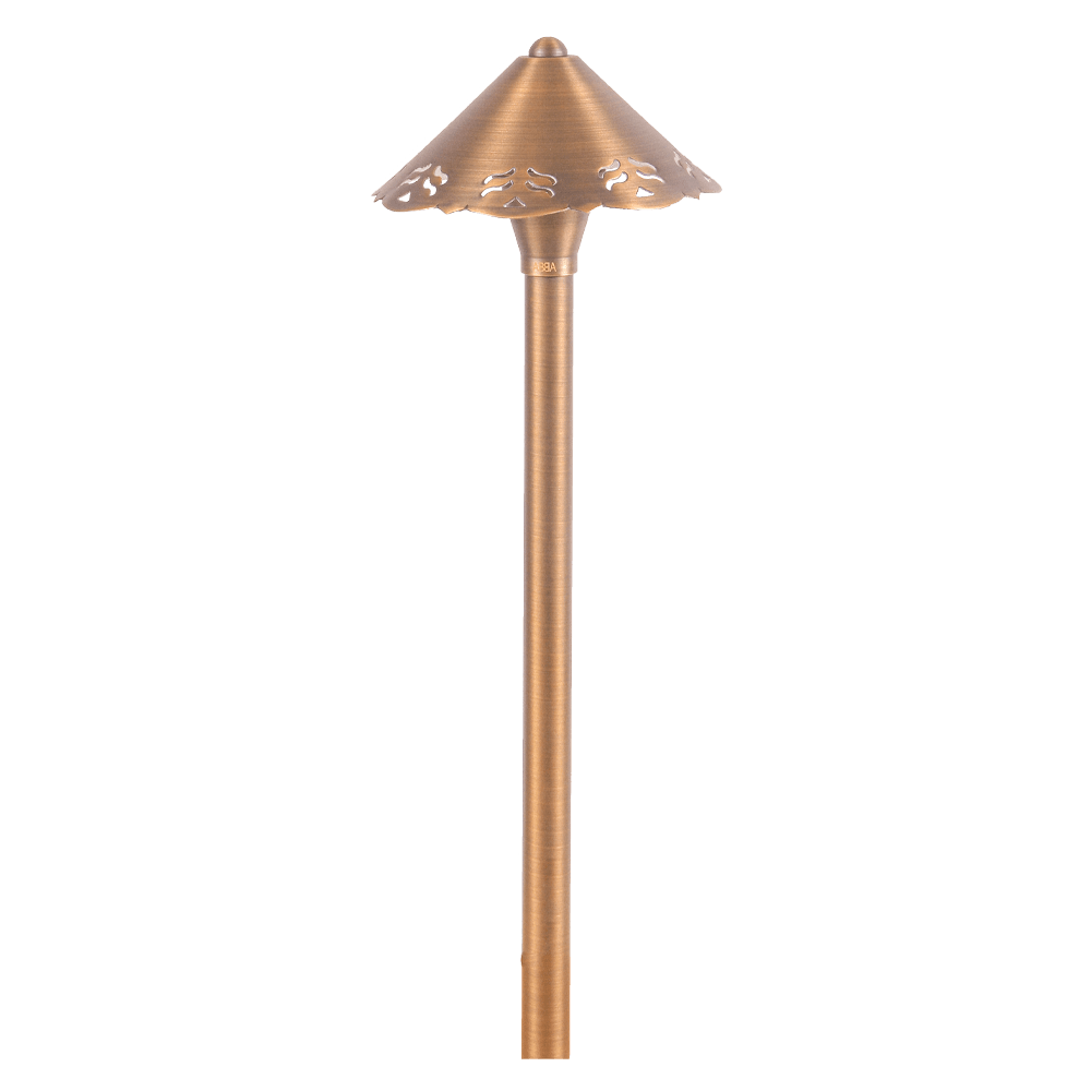 PLB12 Brass LED Low Voltage Pathway Outdoor Lighting Landscape Fixture - Kings Outdoor Lighting