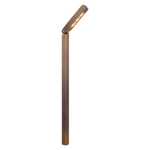 Load image into Gallery viewer, PLB14 Adjustable 3W LED Brass L-Shaped Low Voltage Path Light - Kings Outdoor Lighting
