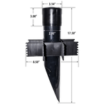 Load image into Gallery viewer, PV51 Heavy Duty PermaPost PVC Post with Cap for Landscape Lighting Fixtures.
