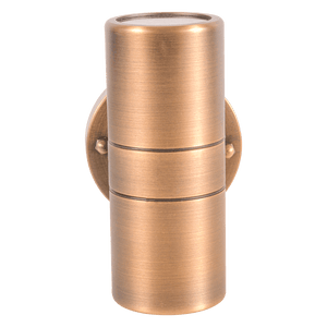 SCB05 LED Cylinder Up Down Light 2 Directional Brass Sconce Lighting - Kings Outdoor Lighting