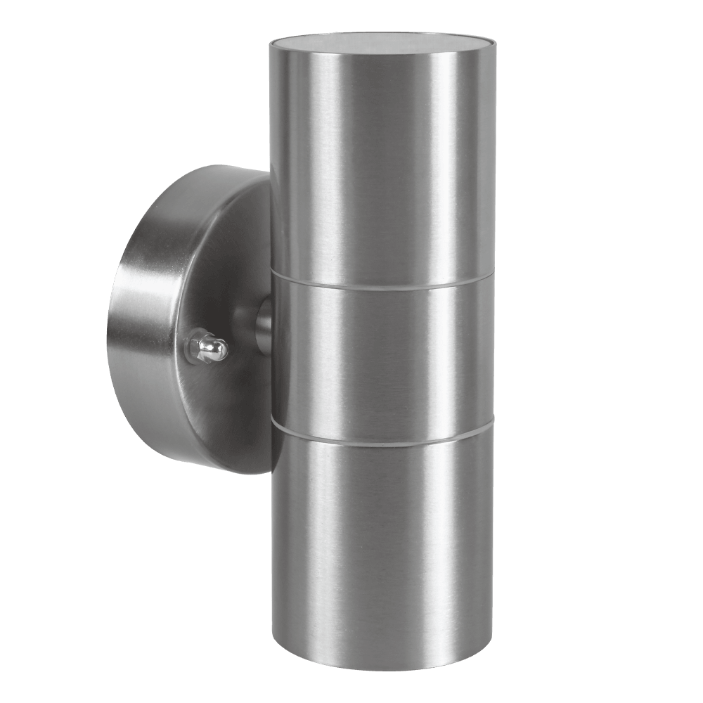 SCS06 LED Stainless Steel Cylinder Up Down Light 2 Directional Sconce Lighting - Kings Outdoor Lighting