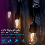 Load image into Gallery viewer, SL101 LED Low Voltage Bistro String Lights 48 FT Outdoor Weatherproof 12V Edison Bulbs.
