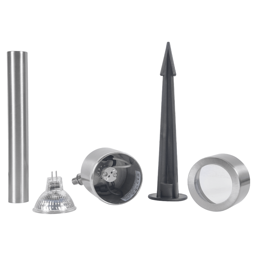 SPS02 Low Voltage LED Stainless Steel Spotlight Adjustable Up Lighting Fixtures - Kings Outdoor Lighting