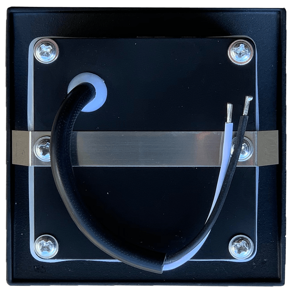 STA03 3W Low Voltage Waterproof Square Recessed LED Step Light Wall Fixture.