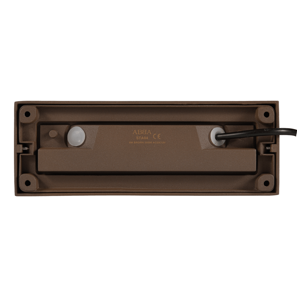 STA04 8W Low Voltage Cast Aluminum Rectangular Surface Mount LED Step or Deck Light - Kings Outdoor Lighting