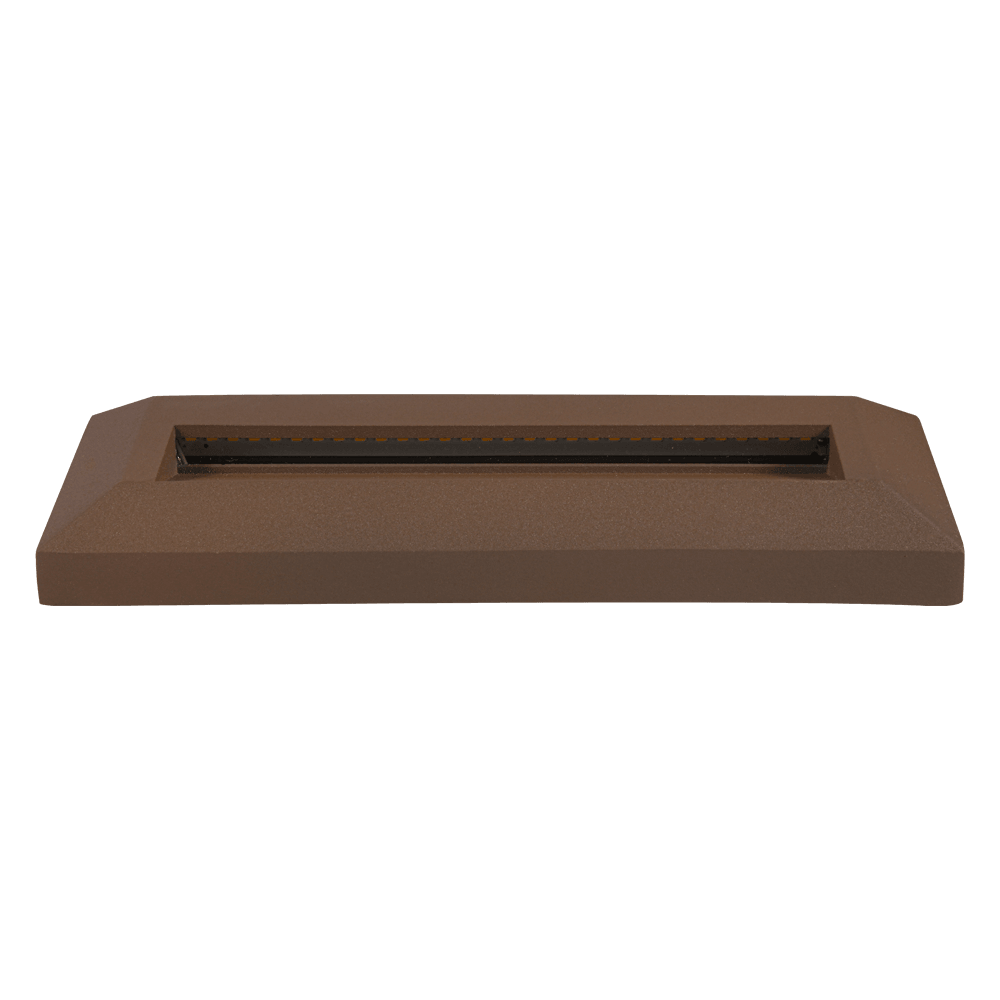 STA04 8W Low Voltage Cast Aluminum Rectangular Surface Mount LED Step or Deck Light - Kings Outdoor Lighting