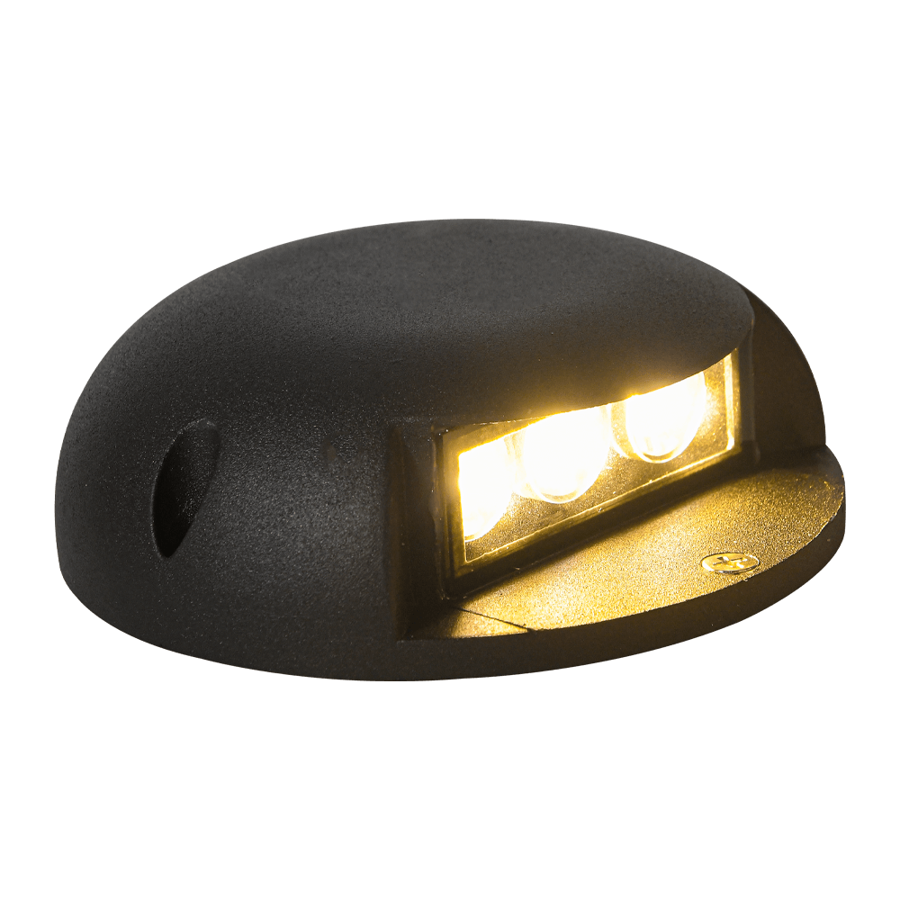 STA05 3W Low Voltage Cast Aluminum Round Surface Mount LED Step or Deck Light - Kings Outdoor Lighting