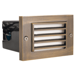STB02 Louver Horizontal Waterproof LED Brick Lights Edge Step Lighting - Kings Outdoor Lighting