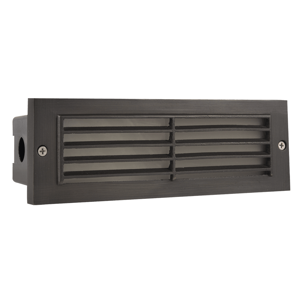 STB03 Louver Horizontal LED Brick Lights Warm White Edge Step Lighting - Kings Outdoor Lighting