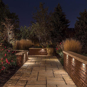 STB13 2.5W LED Aluminum Retaining Wall Light Low Voltage Hardscape Paver Lighting.