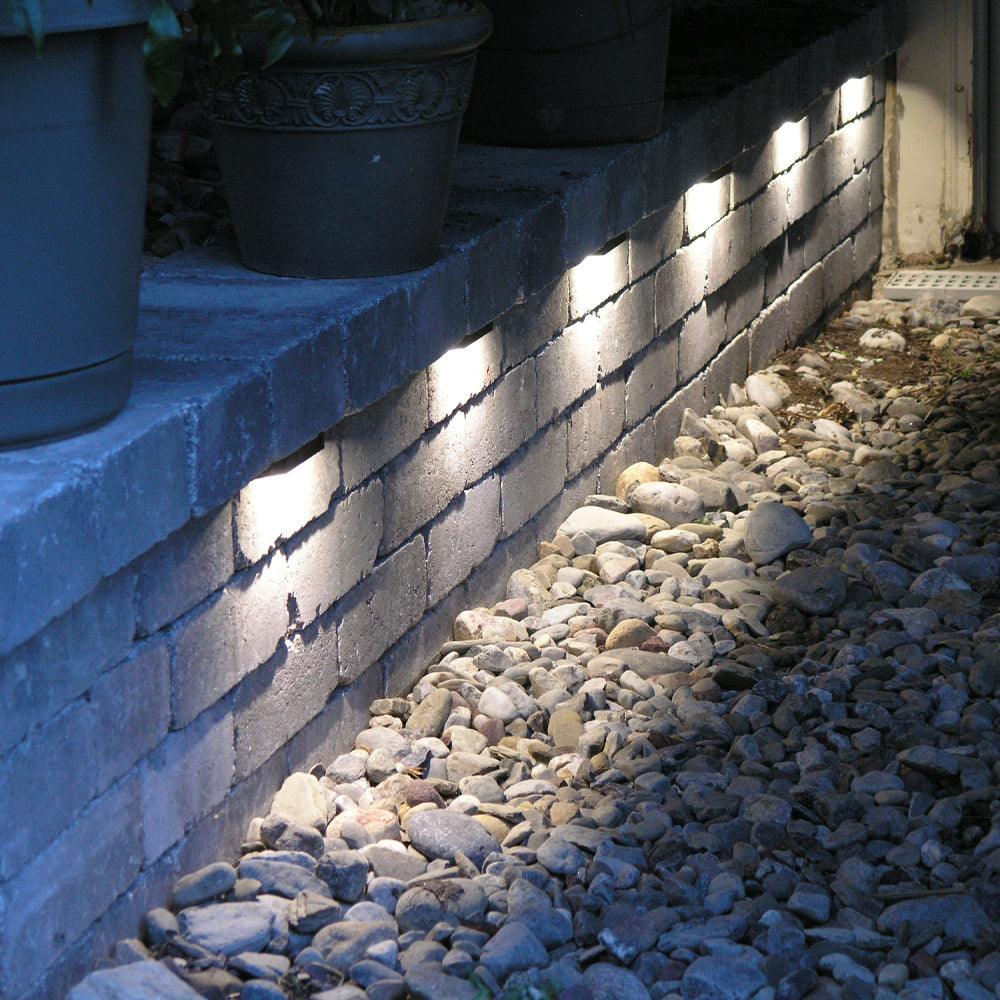 STB13 2.5W LED Aluminum Retaining Wall Light Low Voltage Hardscape Paver Lighting.