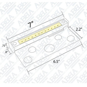STB12 Brass LED Retaining Wall Light Low Voltage Hardscape Paver Lighting.
