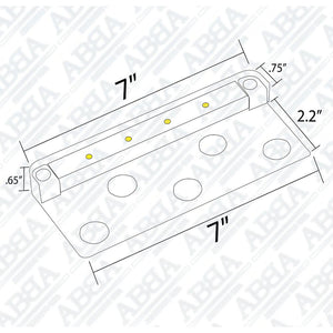 STB13 2.5W LED Aluminum Retaining Wall Light Low Voltage Hardscape Paver Lighting.