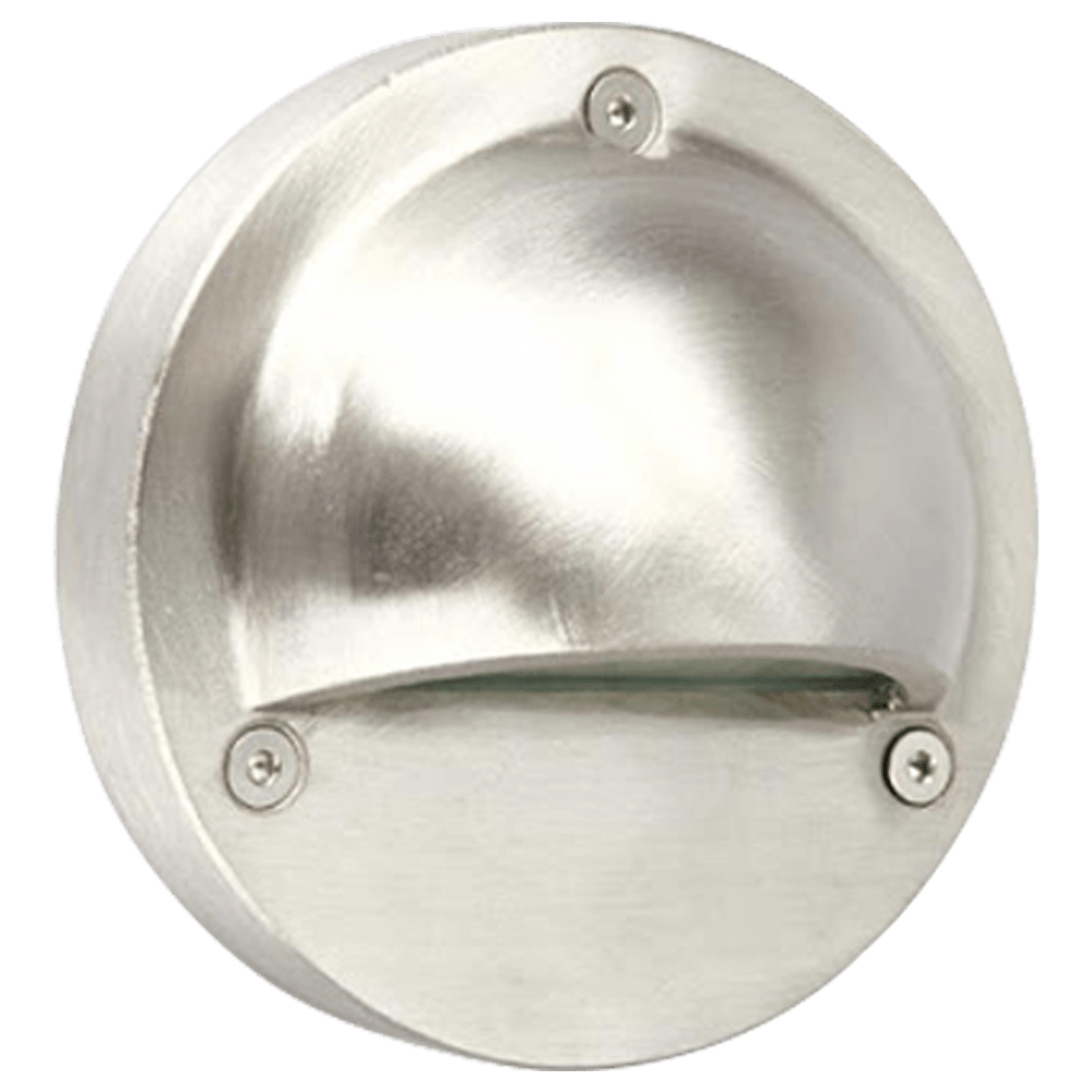 STS09 LED Round Stainless Steel Deck Light Surface Mount Low Voltage Landscape Lighting.