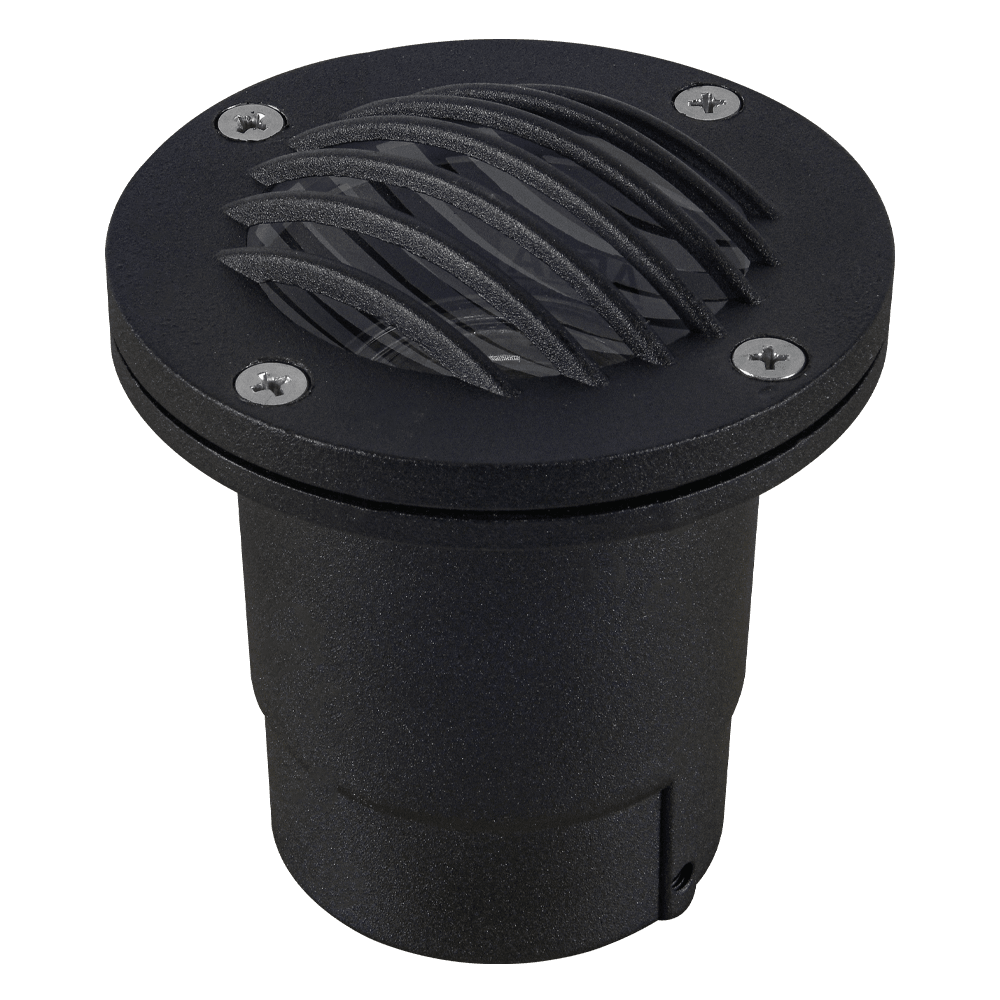 UNA06 Cast Aluminum Low Voltage Round Grill LED In-ground Light IP65 Waterproof - Kings Outdoor Lighting